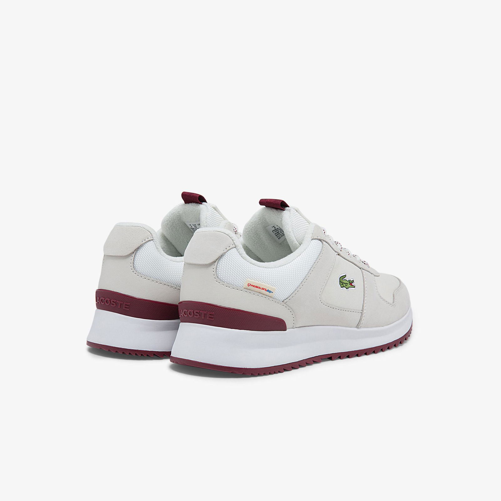 Lacoste Joggeur 2.0 Erkek Deri Beyaz - Bordo Spor Ayakkabı