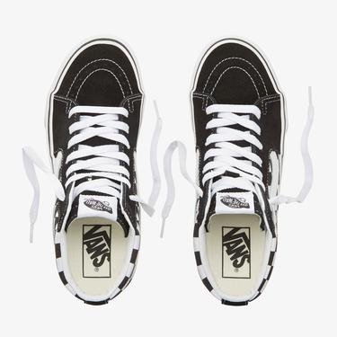  Vans Checkerboard Sk8-Hi Platform 2.0 Siyah - Beyaz Sneaker