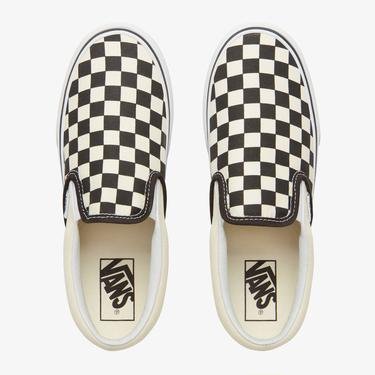  Vans Classic Slip-On Platform Siyah - Bej Sneaker