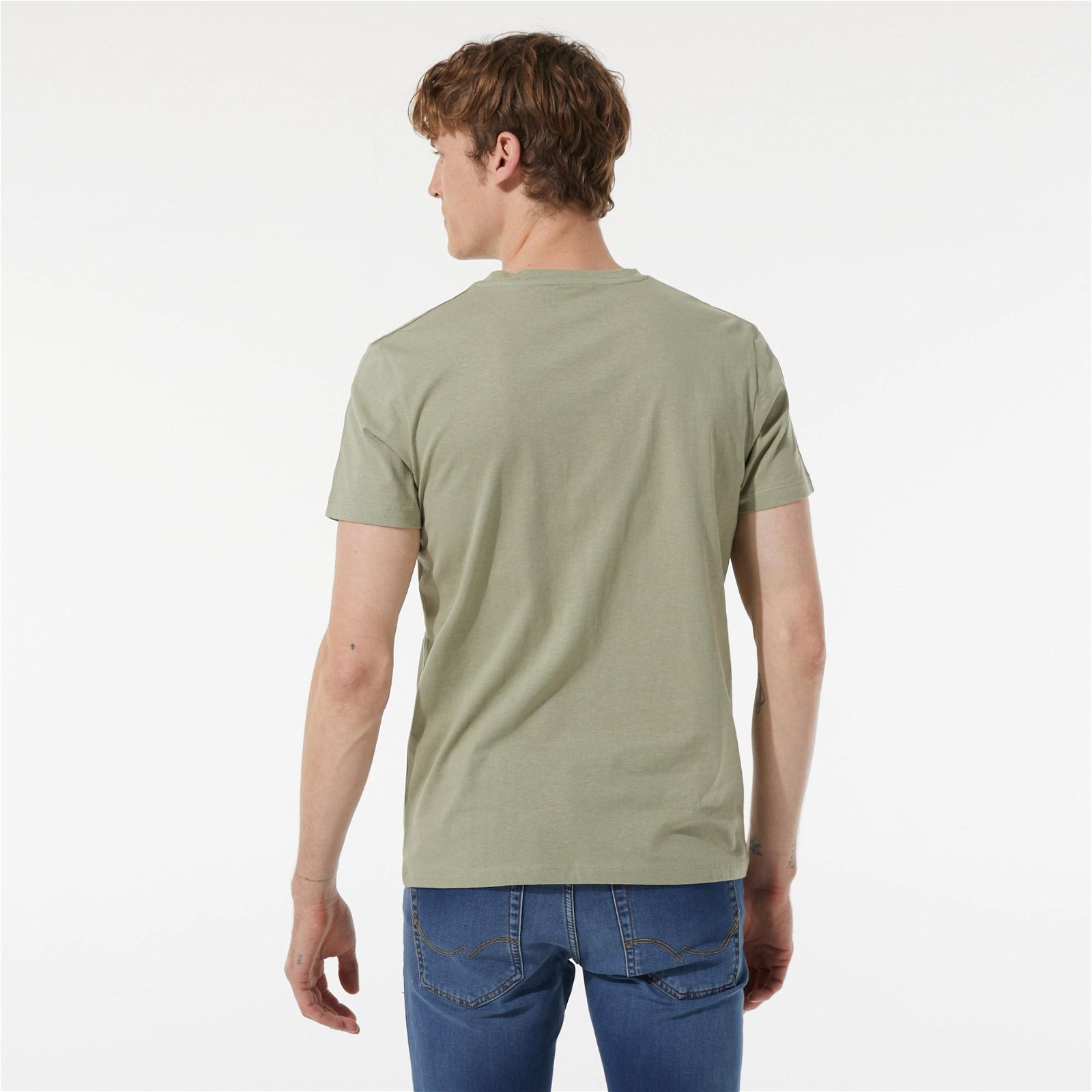 Jack & Jones Jcogame Crew Neck Erkek Yeşil T-Shirt