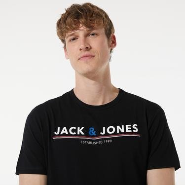  Jack & Jones Jacmont Erkek Siyah T-Shirt