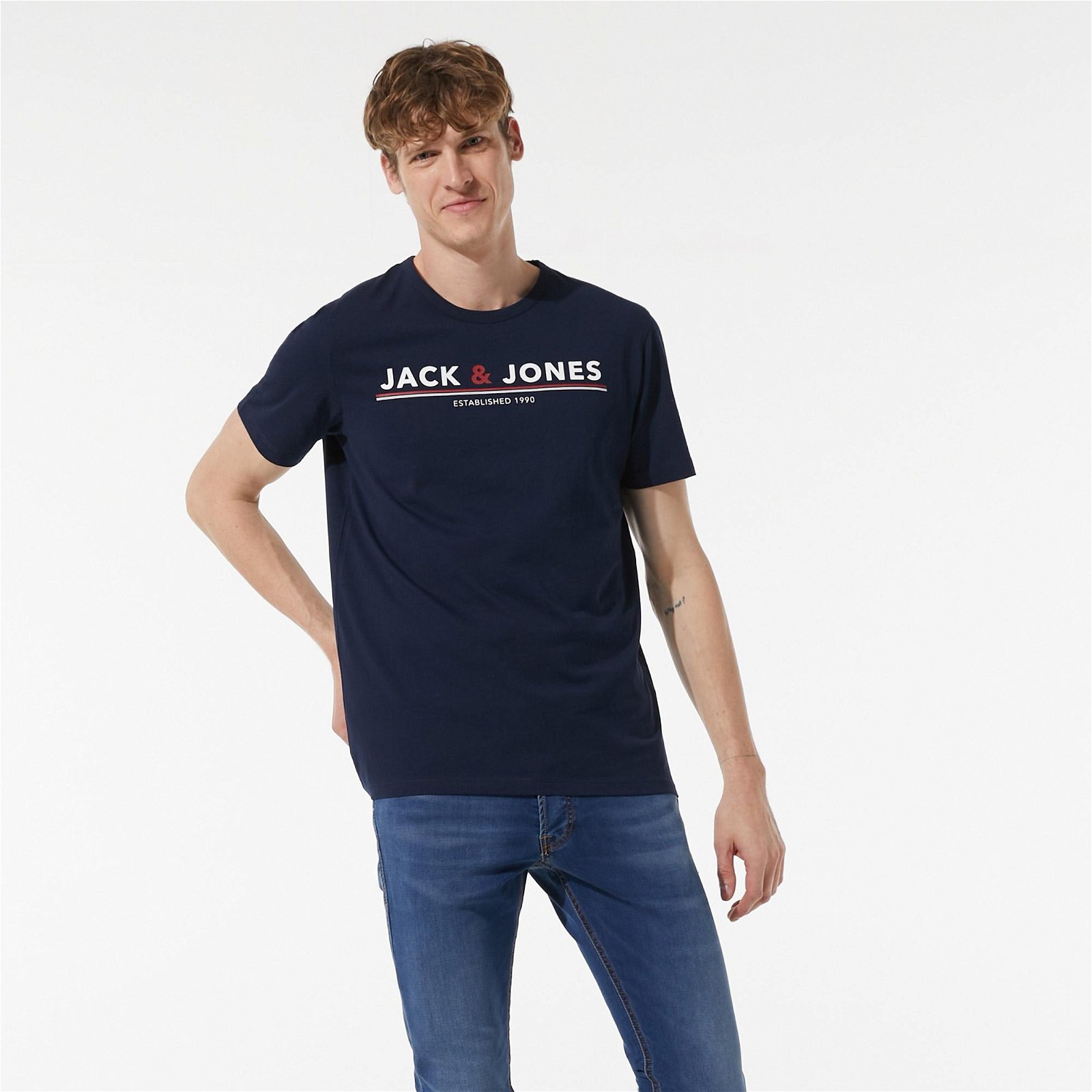 Jack & Jones Jacmont Erkek Lacivert T-Shirt