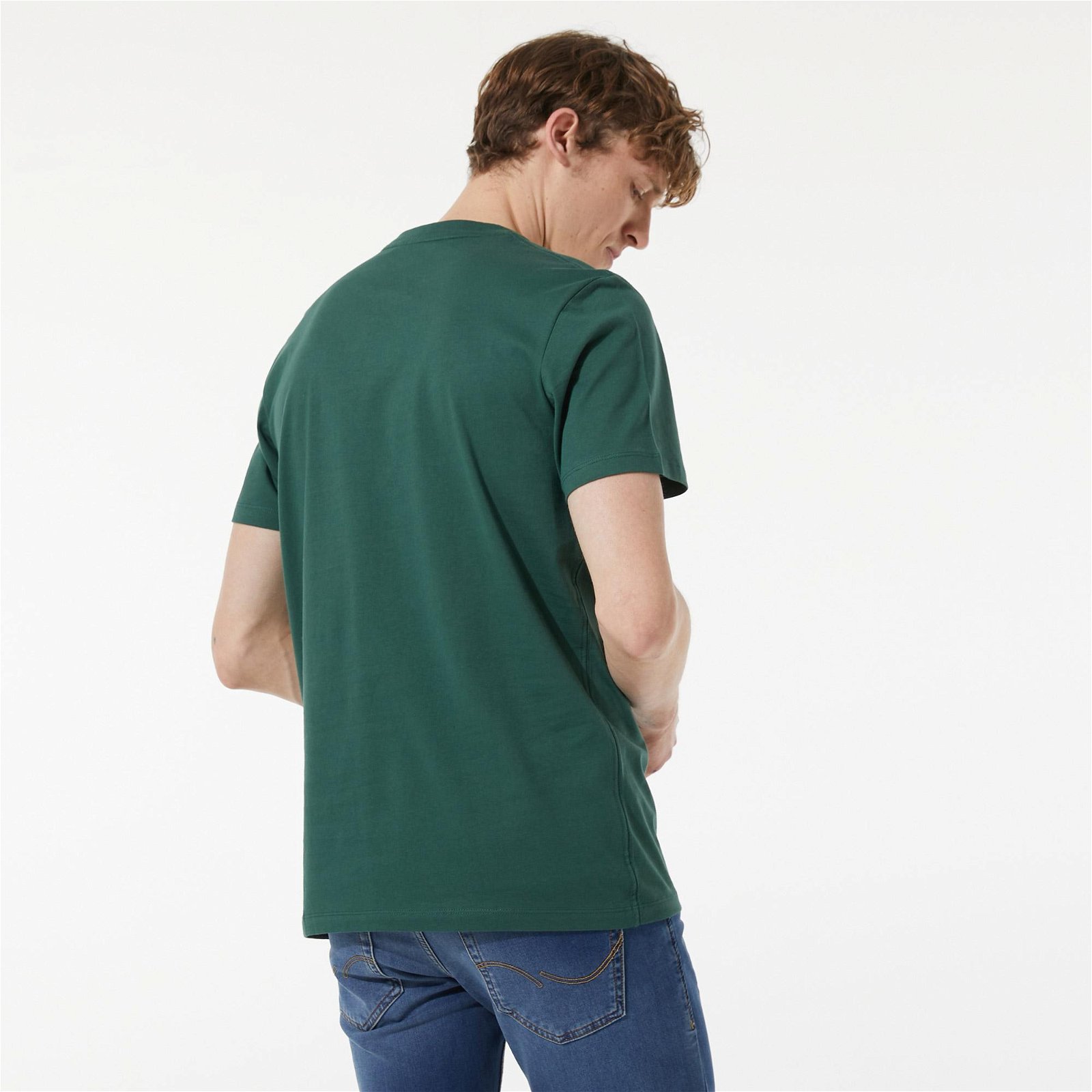 Jack & Jones Jorblocks Smallscale Crew Neck Erkek Yeşil T-Shirt