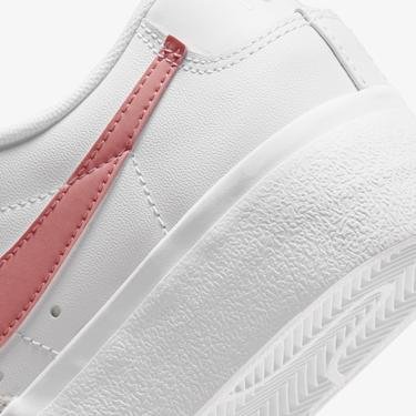  Nike Blazer Low Platform Kadın Beyaz - Pembe Spor Ayakkabı