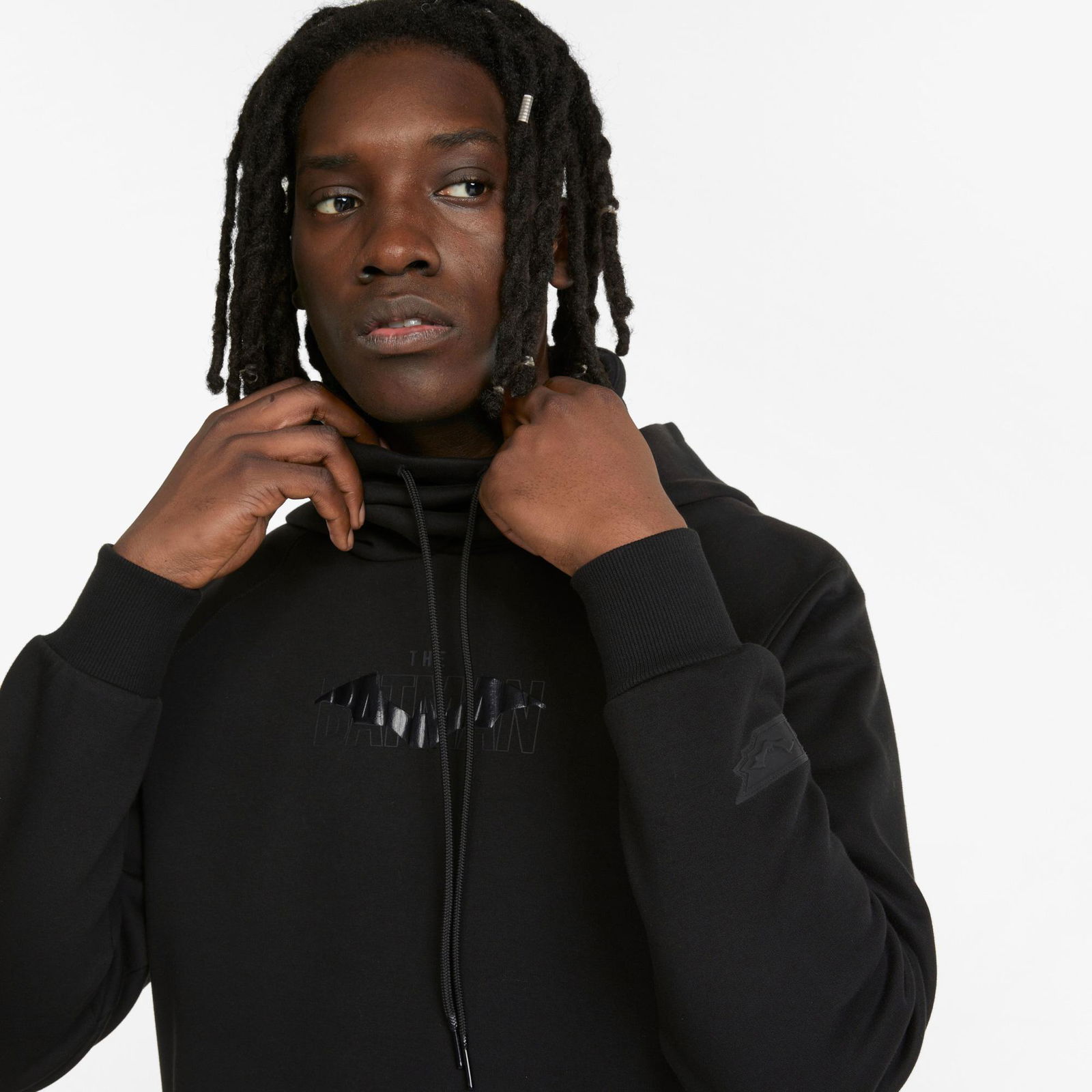 Puma  x Batman Erkek Siyah Kapüşonlu Sweatshirt