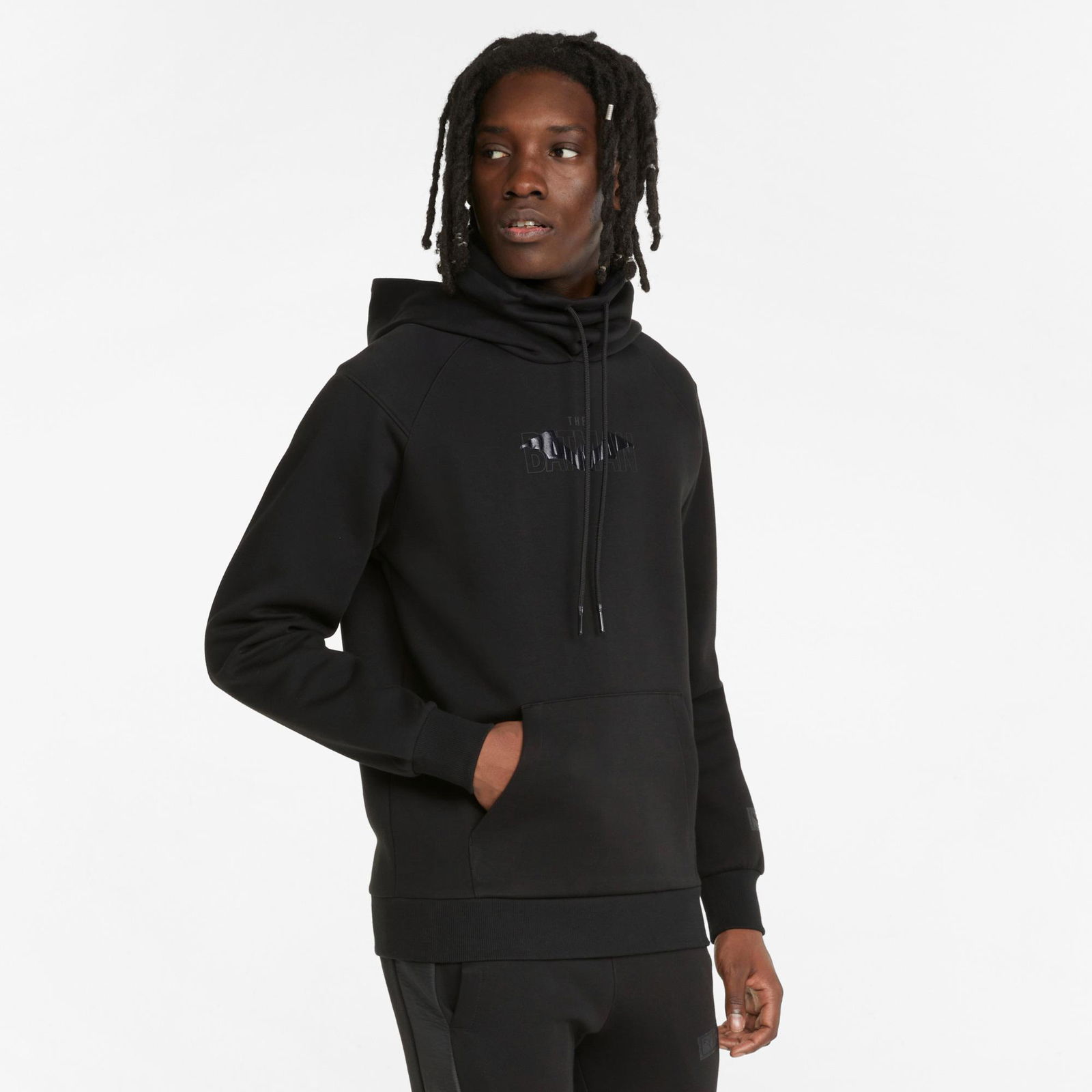 Puma  x Batman Erkek Siyah Kapüşonlu Sweatshirt