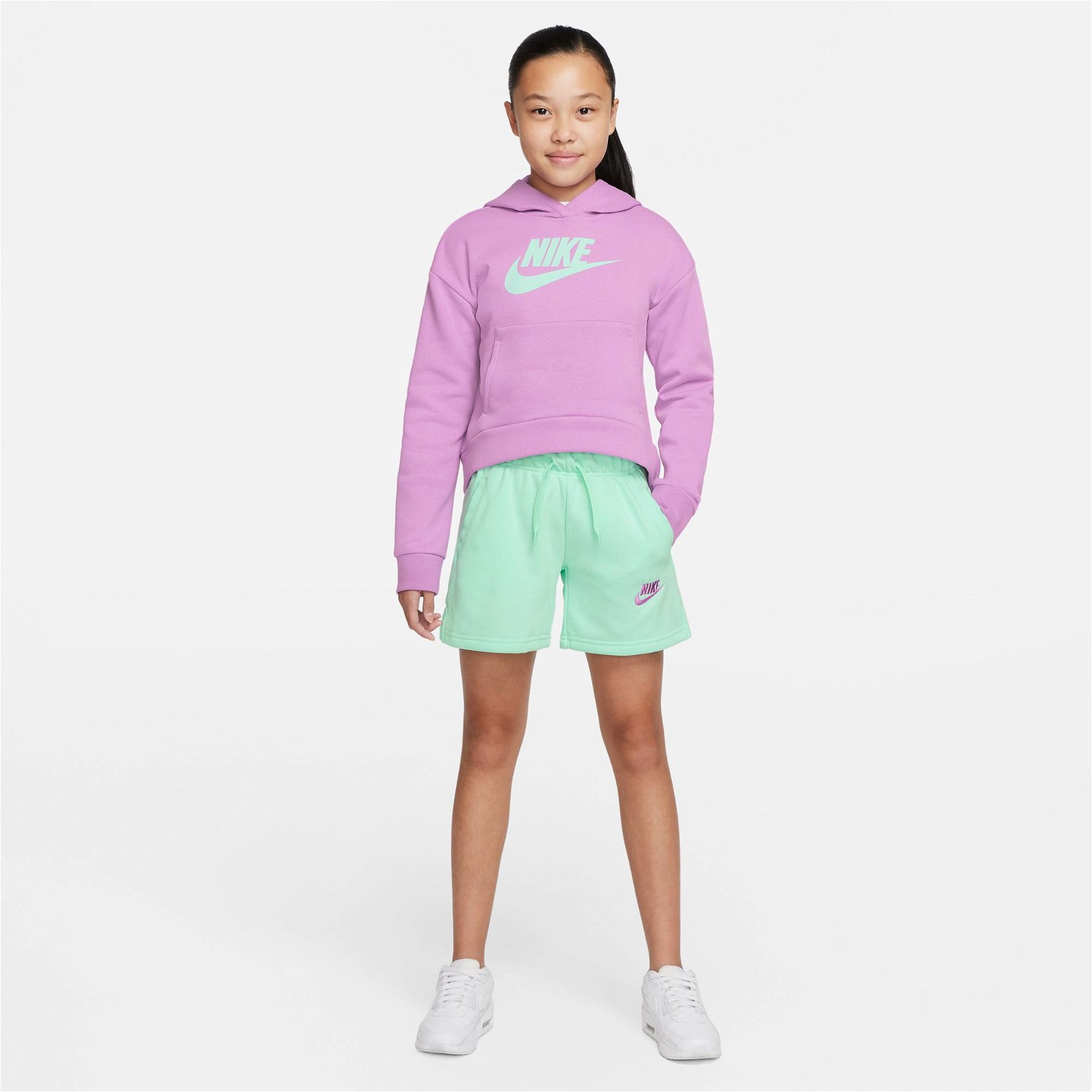 Nike Sportswear Club Ft 5 İnç Çocuk Yeşil Şort