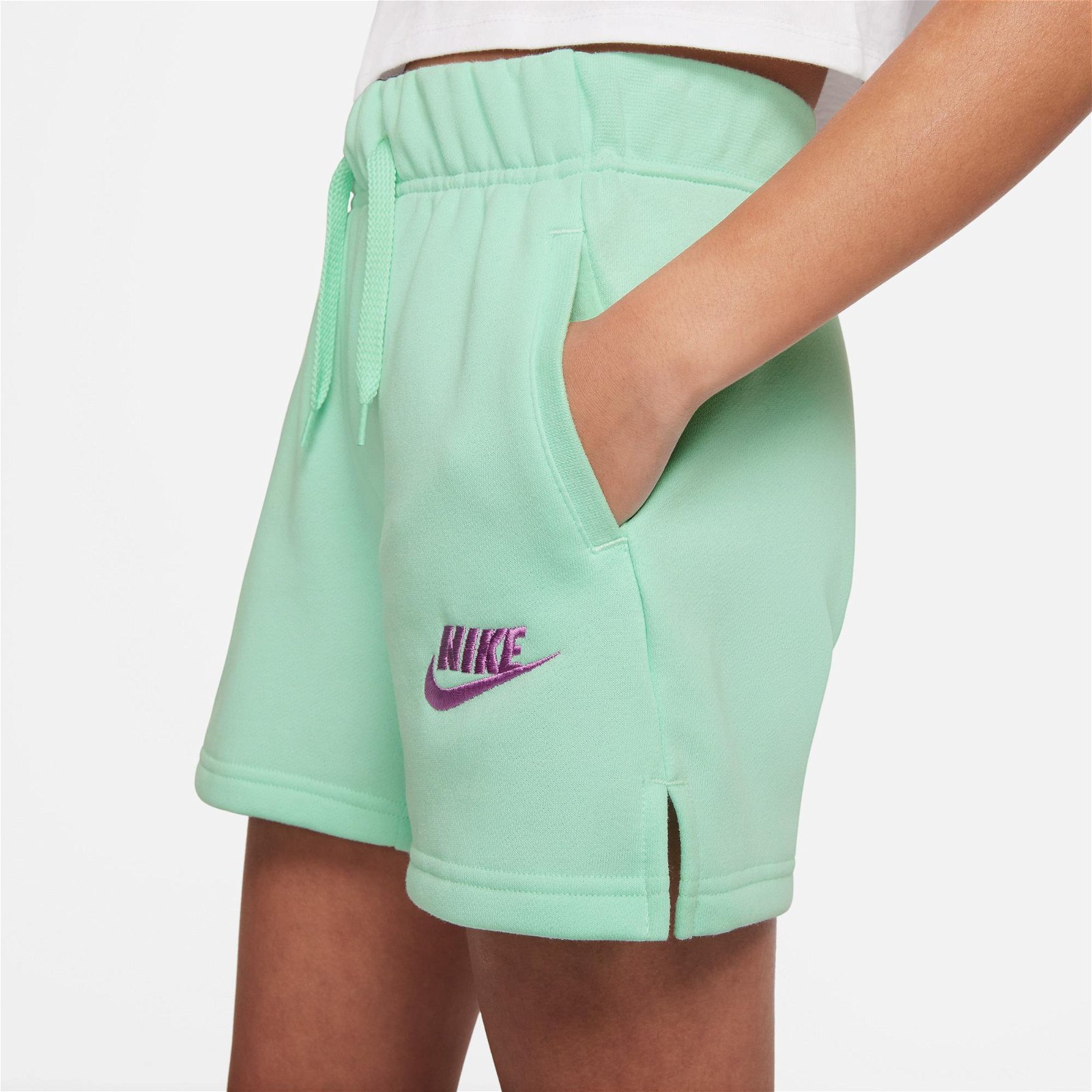Nike Sportswear Club Ft 5 İnç Çocuk Yeşil Şort