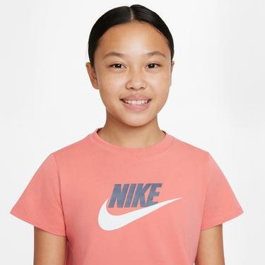  Nike Sportswear Futura Çocuk Pembe Crop T-Shirt