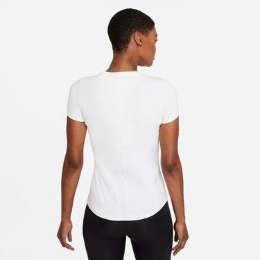  Nike One Dri-Fit Slim Kadın Beyaz T-Shirt