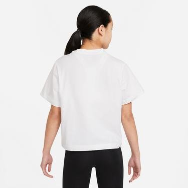  Nike Sportswear Essential Ss Boxy Çocuk Beyaz T-Shirt