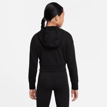  Nike Sportswear Air Çocuk Siyah Crop Hoodie Sweatshirt