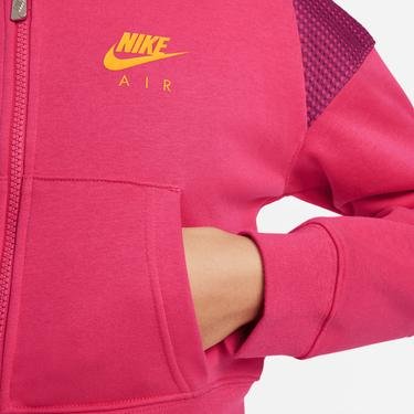  Nike Sportswear Air Ft Full Zip Çocuk Pembe Sweatshirt Hoodie