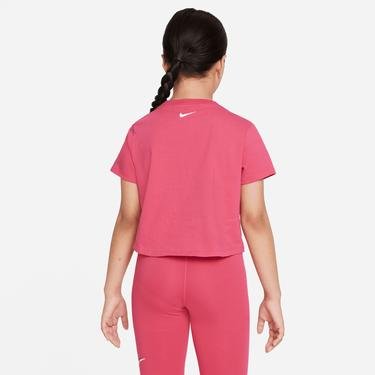 Nike Sportswear Dance Print Çocuk Pembe Crop T-Shirt