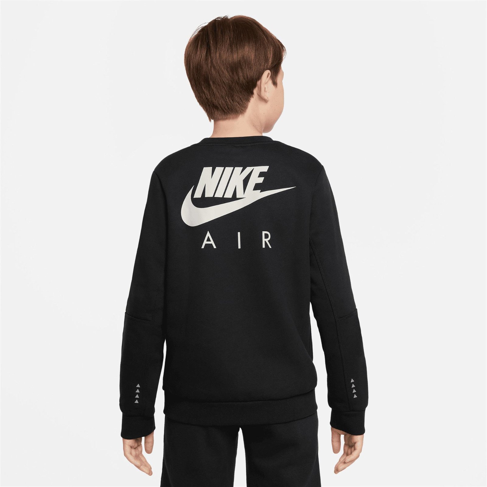 Nike Sportswear Air Crew Çocuk Siyah Sweatshirt Hoodie