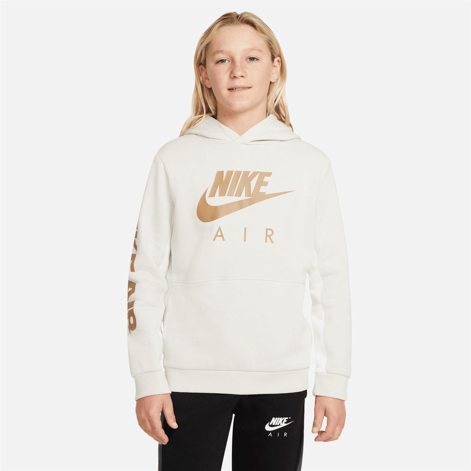 Nike Sportswear Air Po Çocuk Beyaz Sweatshirt Hoodie