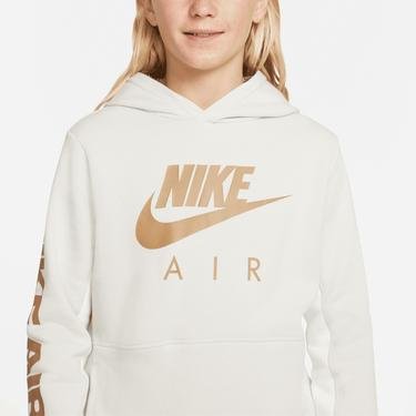  Nike Sportswear Air Po Çocuk Beyaz Sweatshirt Hoodie