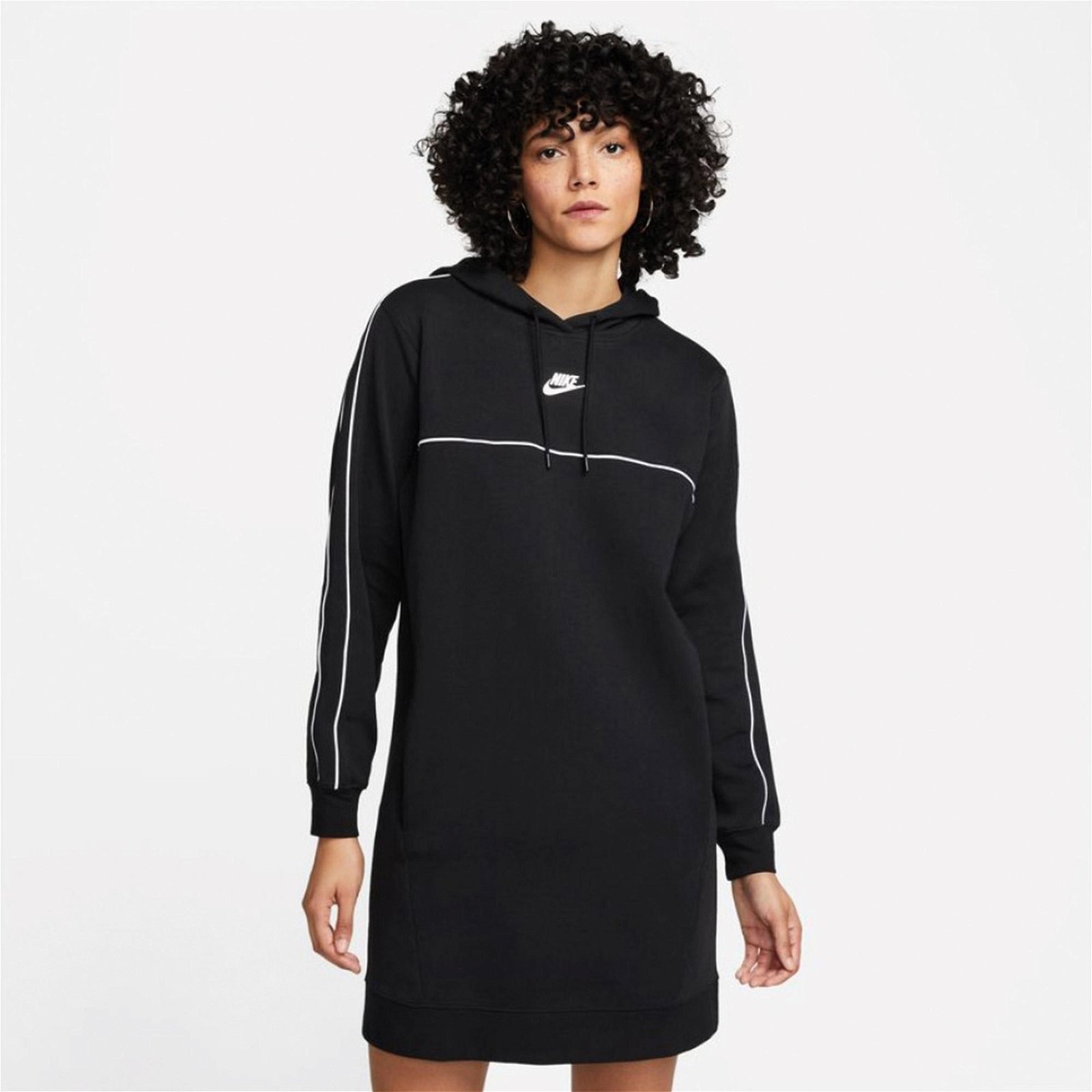 Nike Sportswear Mlnm Fleece Kadın Siyah Elbise