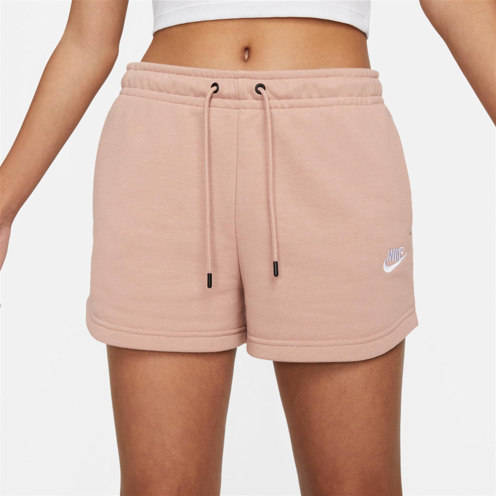 Nike Sportswear Essential Fleece High Rise Ft Kadın Pembe Şort