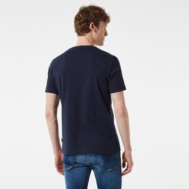  Calvin Klein Highshine Box Logo Erkek Mavi T-Shirt