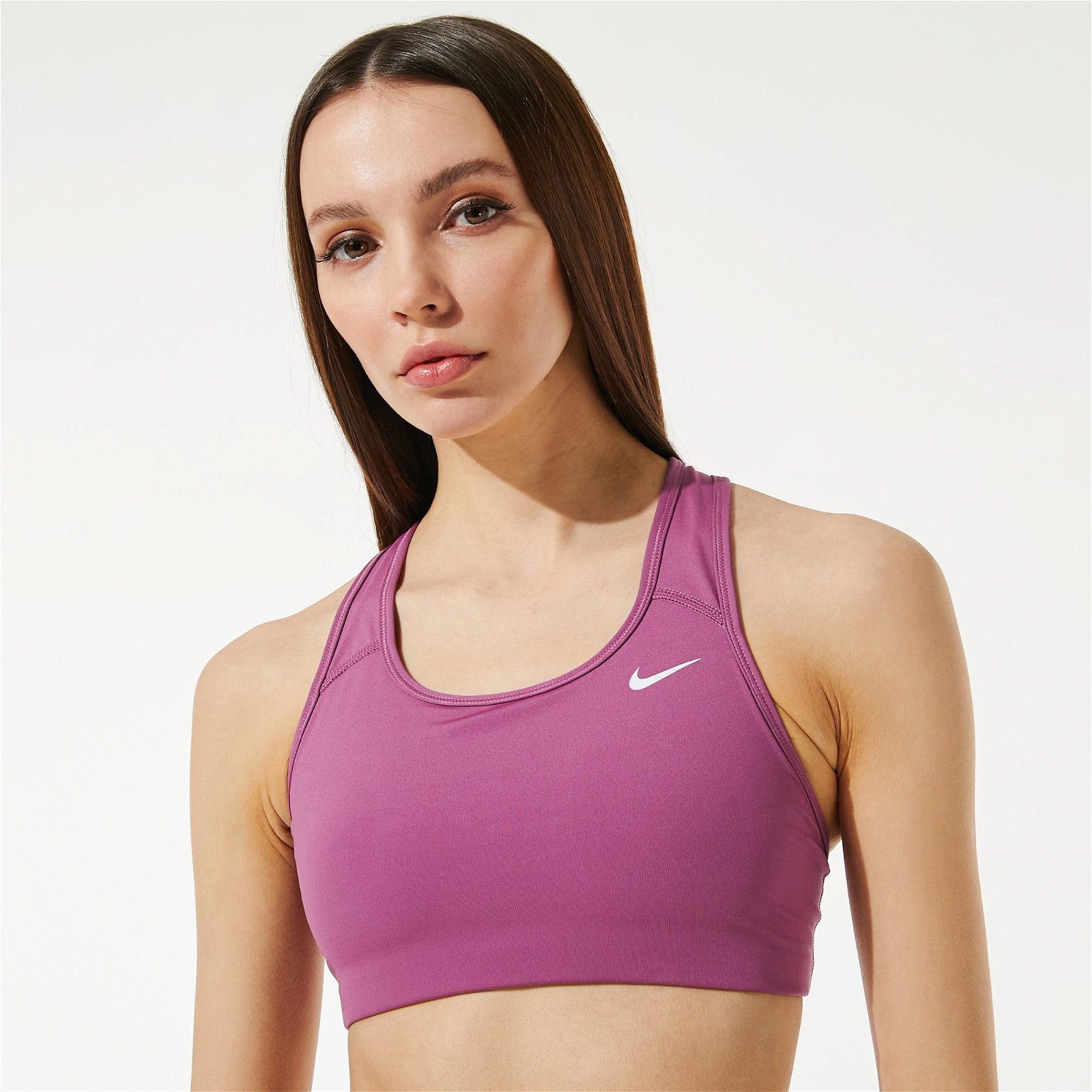 Nike Dri-FIT Swoosh Non-padded Kadın Pembe Bra