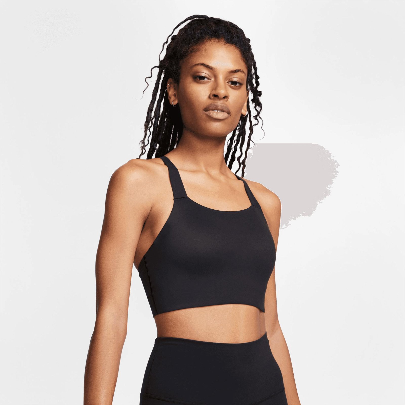 Nike Dri-Fit Swoosh Luxe Kadın Siyah Bra