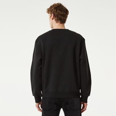  Calvin Klein Bold Spliced Erkek Siyah Sweatshirt