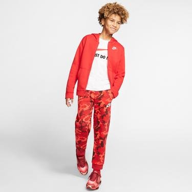  Nike Sportswear Full Zip Club Çocuk Kırmızı Sweatshirt