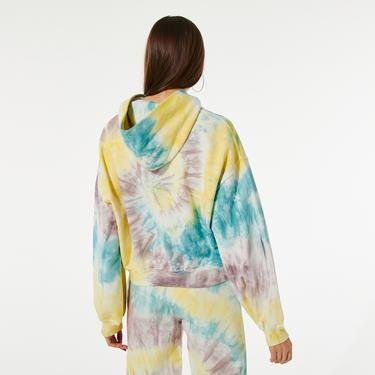  Fifty Pieces Kadın Batik Renkli Hoodie Sweatshirt