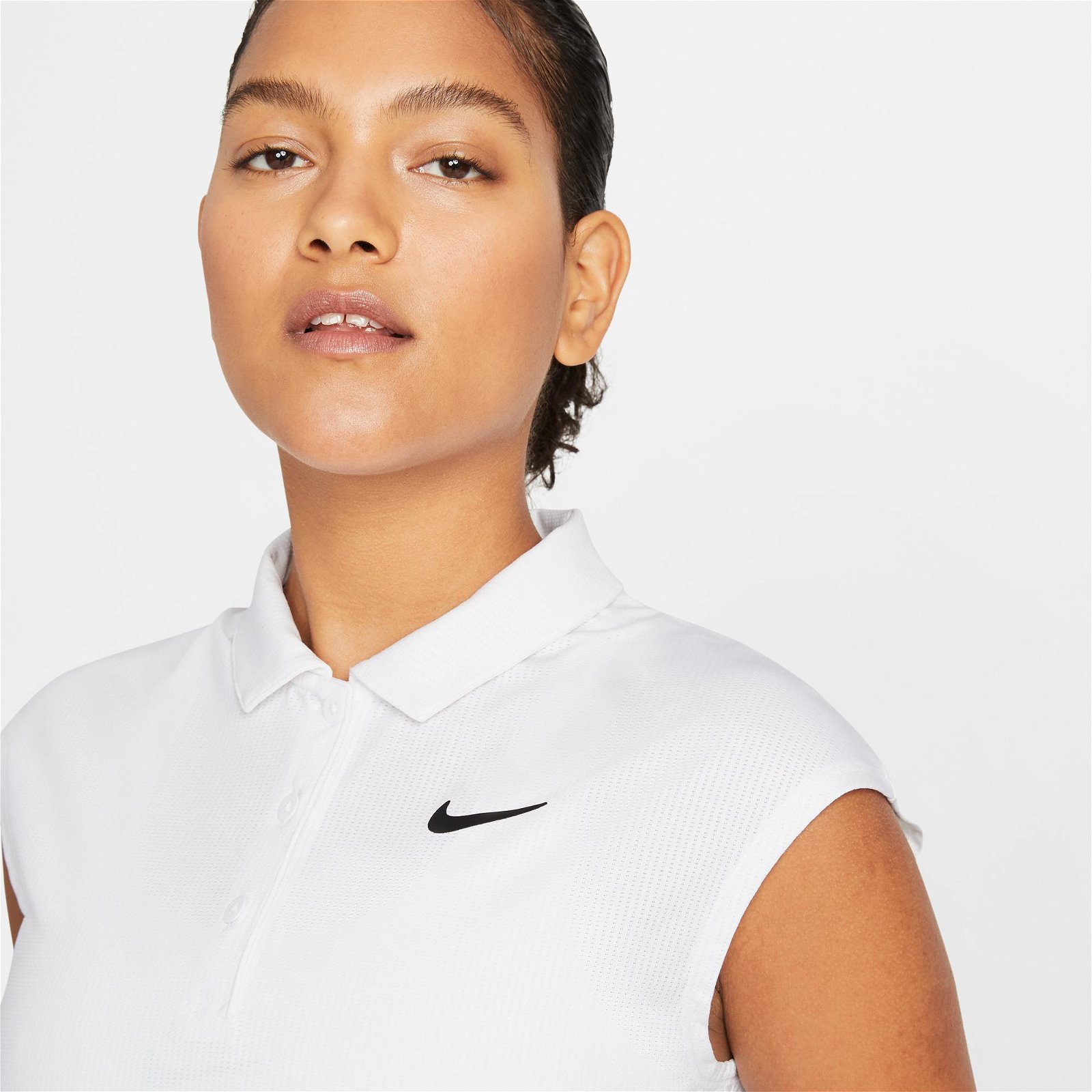 Nike Court Dri-FIT Victory Polo Kadın Beyaz T-Shirt