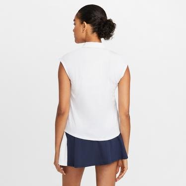  Nike Court Dri-FIT Victory Polo Kadın Beyaz T-Shirt