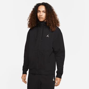  Jordan Essential Fleece Fz Hoodie Erkek Siyah Sweatshirt