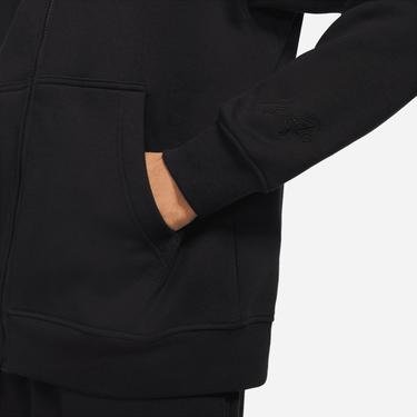  Jordan Essential Fleece Fz Hoodie Erkek Siyah Sweatshirt