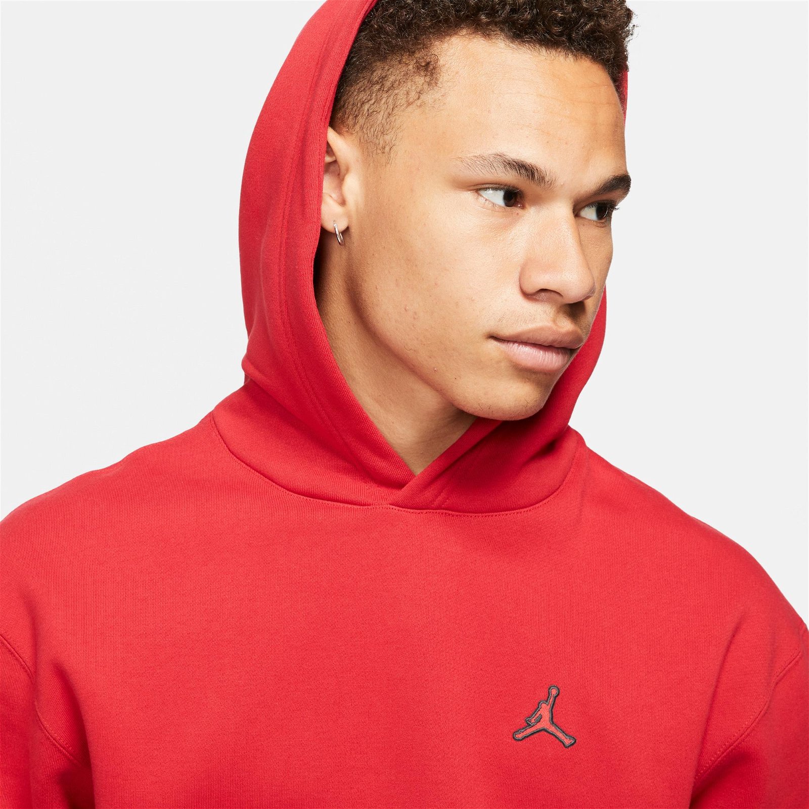 Jordan Essential Fleece Po Hoodie Erkek Kırmızı Sweatshirt