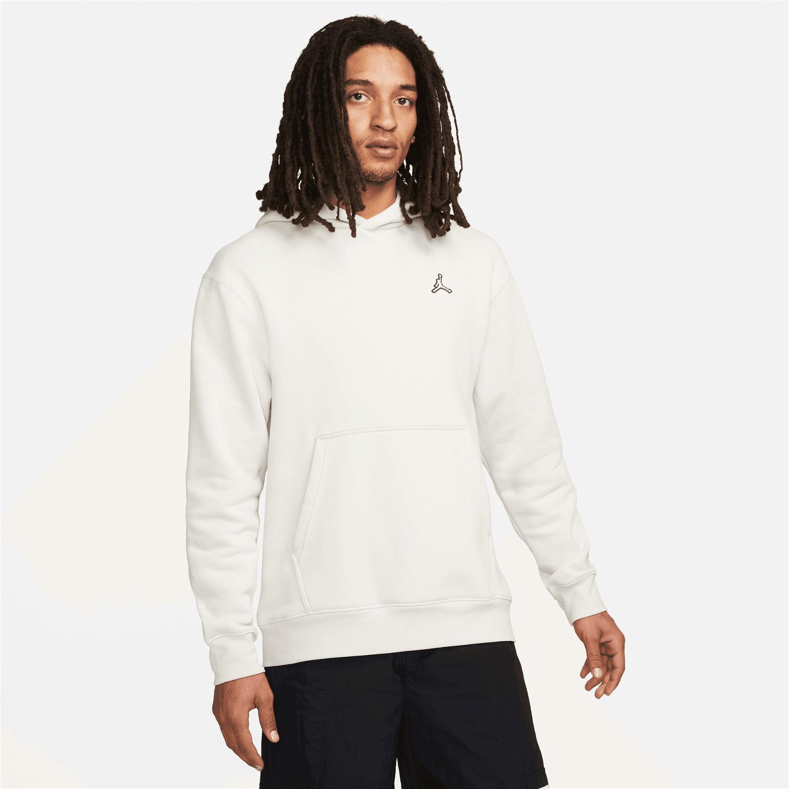 Jordan Essential Fleece Po Hoodie Erkek Beyaz Sweatshirt