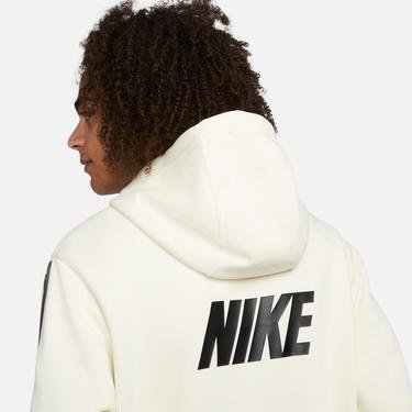  Nike Sportswear Repeat Fleece Po Bb Erkek Beyaz Hoodie Sweatshirt