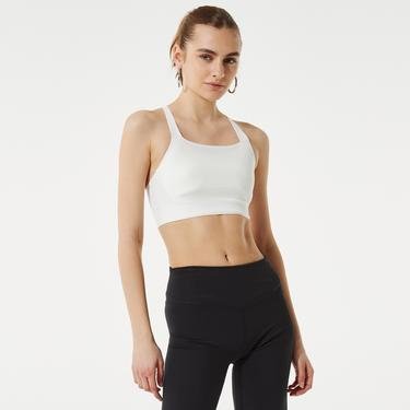  Nike Dri-FIT Swoosh Luxe Kadın Beyaz Bra