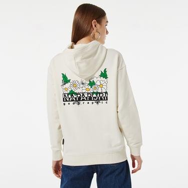 Napapijri B-Veny H Kadın Beyaz Sweatshirt