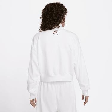  Nike Sportswear Air Fleece Qz Kadın Beyaz Sweatshirt