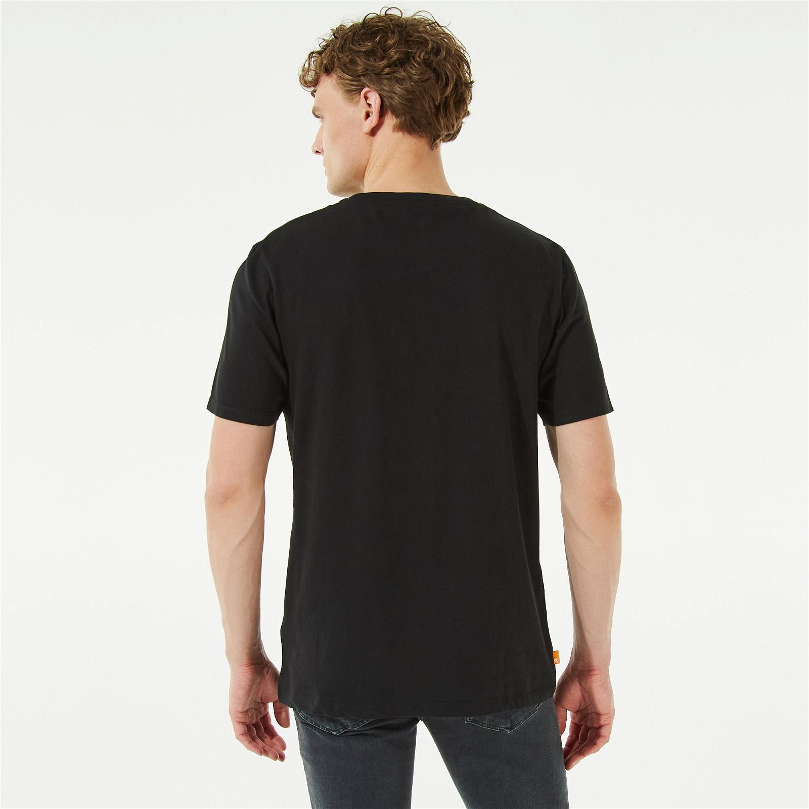 Timberland Lin Logo Camo Erkek Siyah T-Shirt