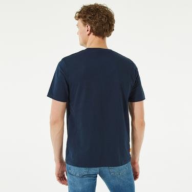  Timberland Print Pocket Erkek Lacivert T-Shirt
