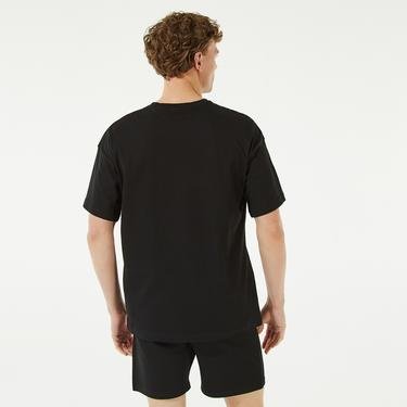  Fifty Pieces Geniş Kesim Erkek Siyah T-Shirt