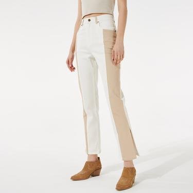  Cotier Ault Denim Kadın Beyaz Pantolon
