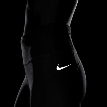  Nike Dri-Fit Fast Crop Kadın Gri Tayt