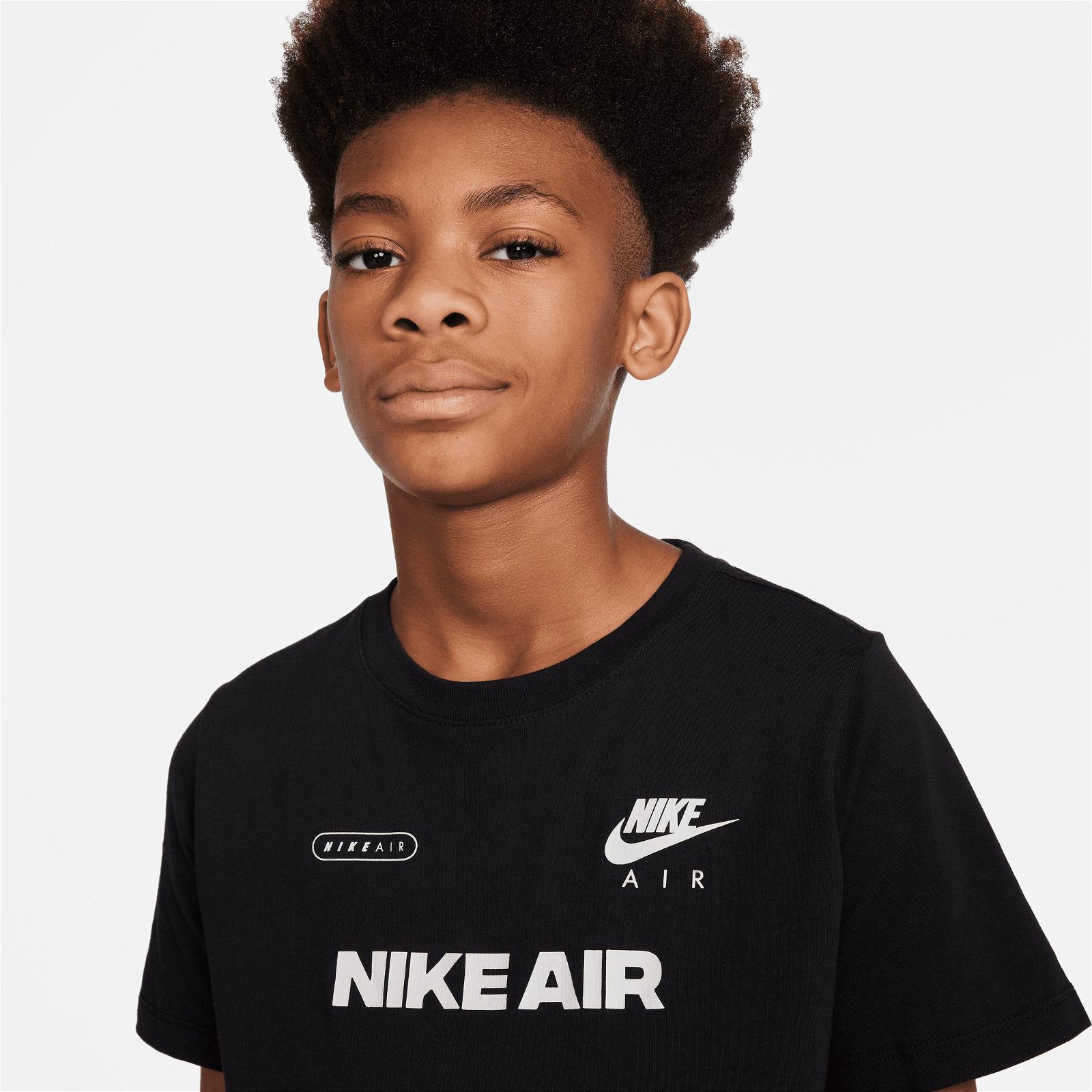 Nike Sportswear Air Hook Çocuk Siyah T-Shirt