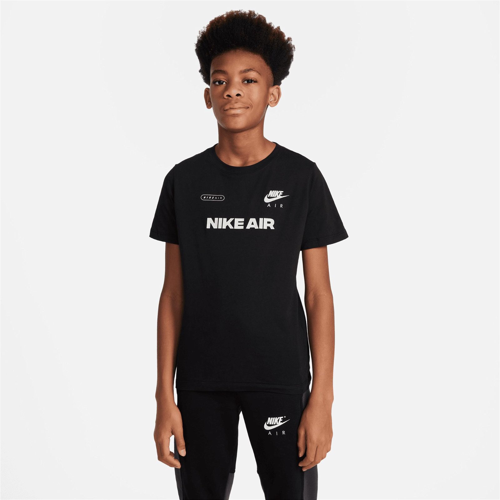 Nike Sportswear Air Hook Çocuk Siyah T-Shirt