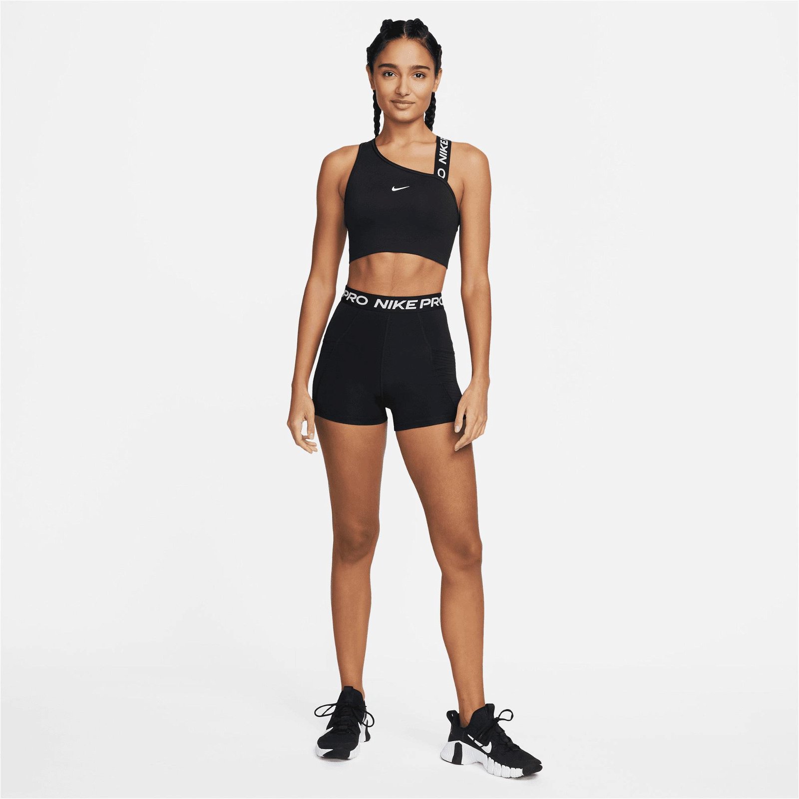 Nike Pro Dri-FIT Ssnl High Rise 3 İnç Ff Kadın Siyah Şort