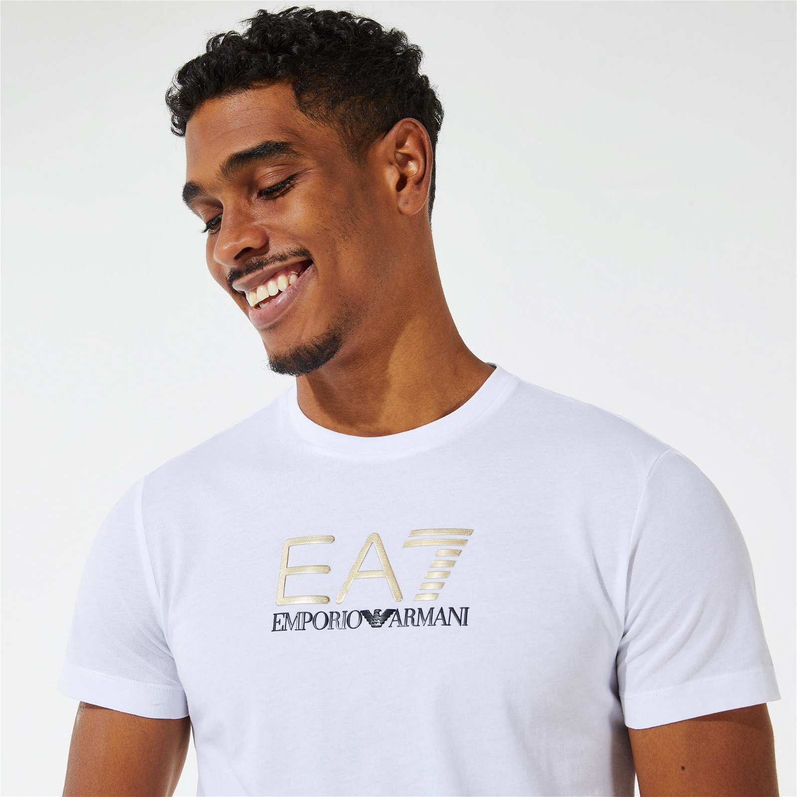 EA7 Emporio Armani Erkek Beyaz T-Shirt