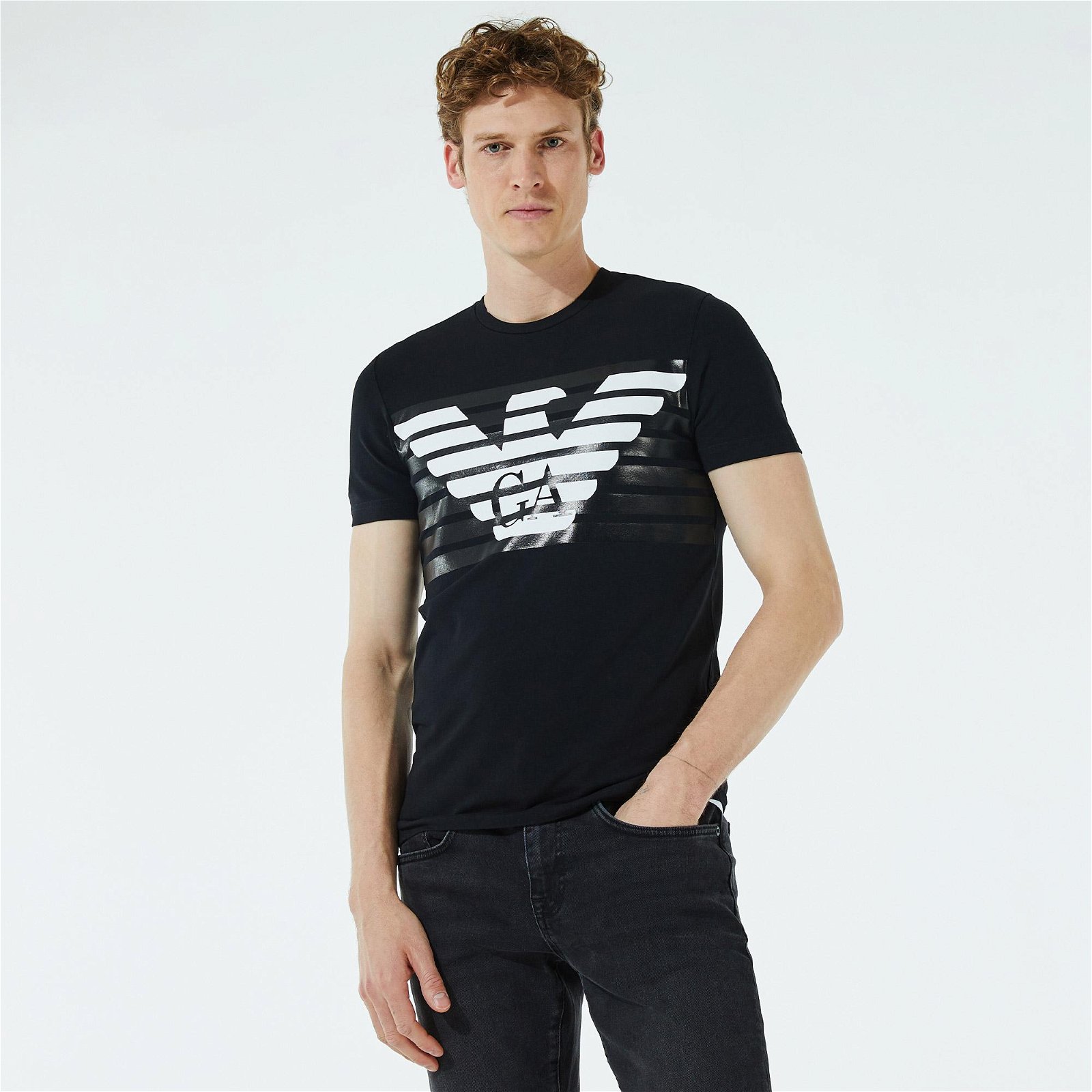 EA7 Emporio Armani Erkek Siyah T-Shirt