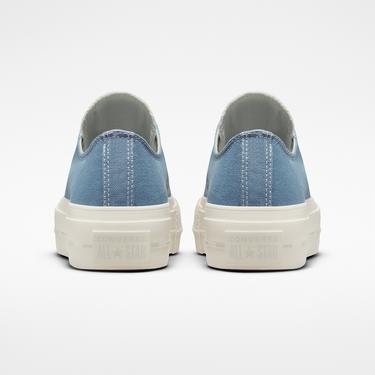  Converse Chuck Taylor All Star Lift Crafted Canvas Platform Low Kadın Mavi Sneaker